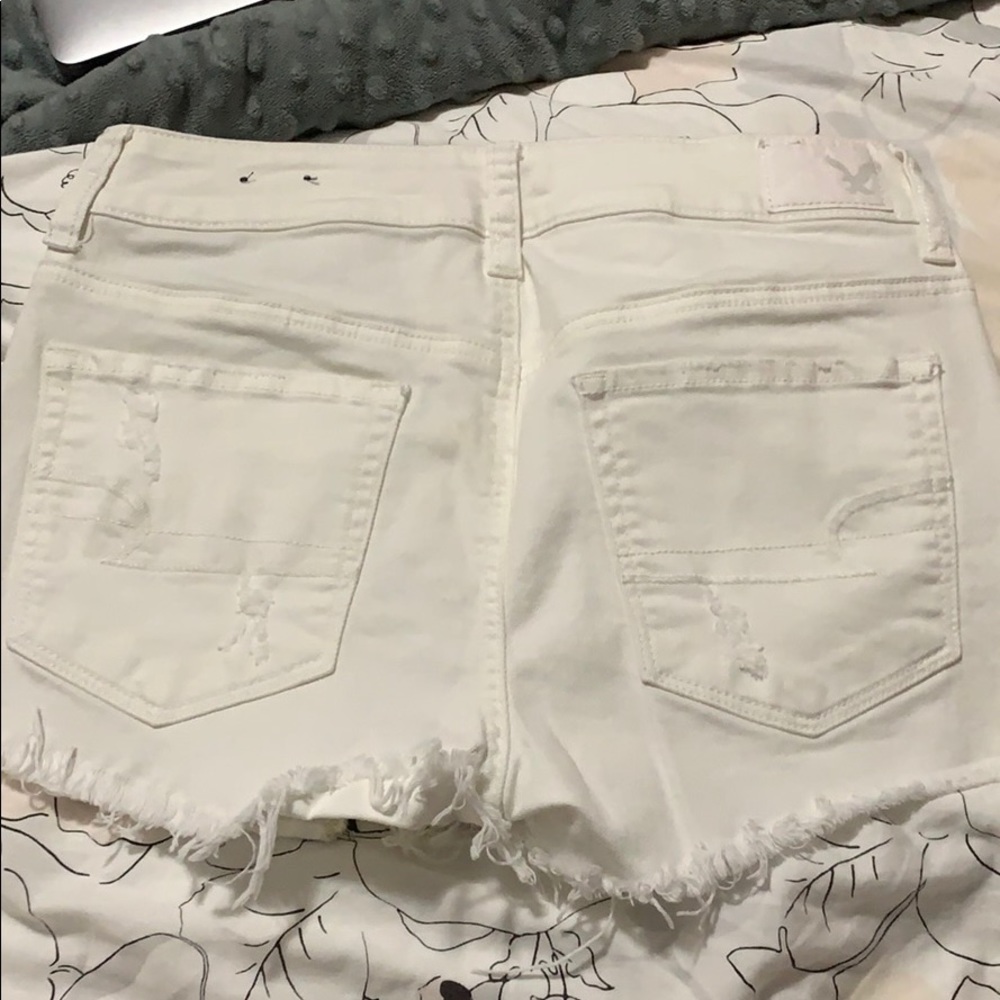 White jean short